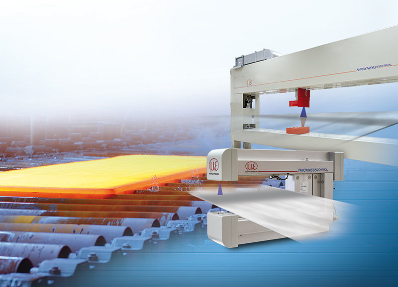 Precise and efficient thickness measuring systems for hot rolling